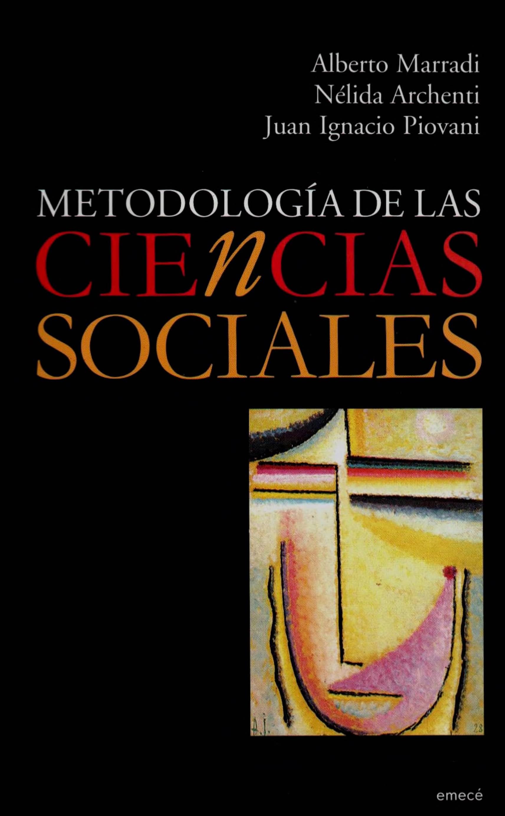 Portada Metodología de las ciencias sociales