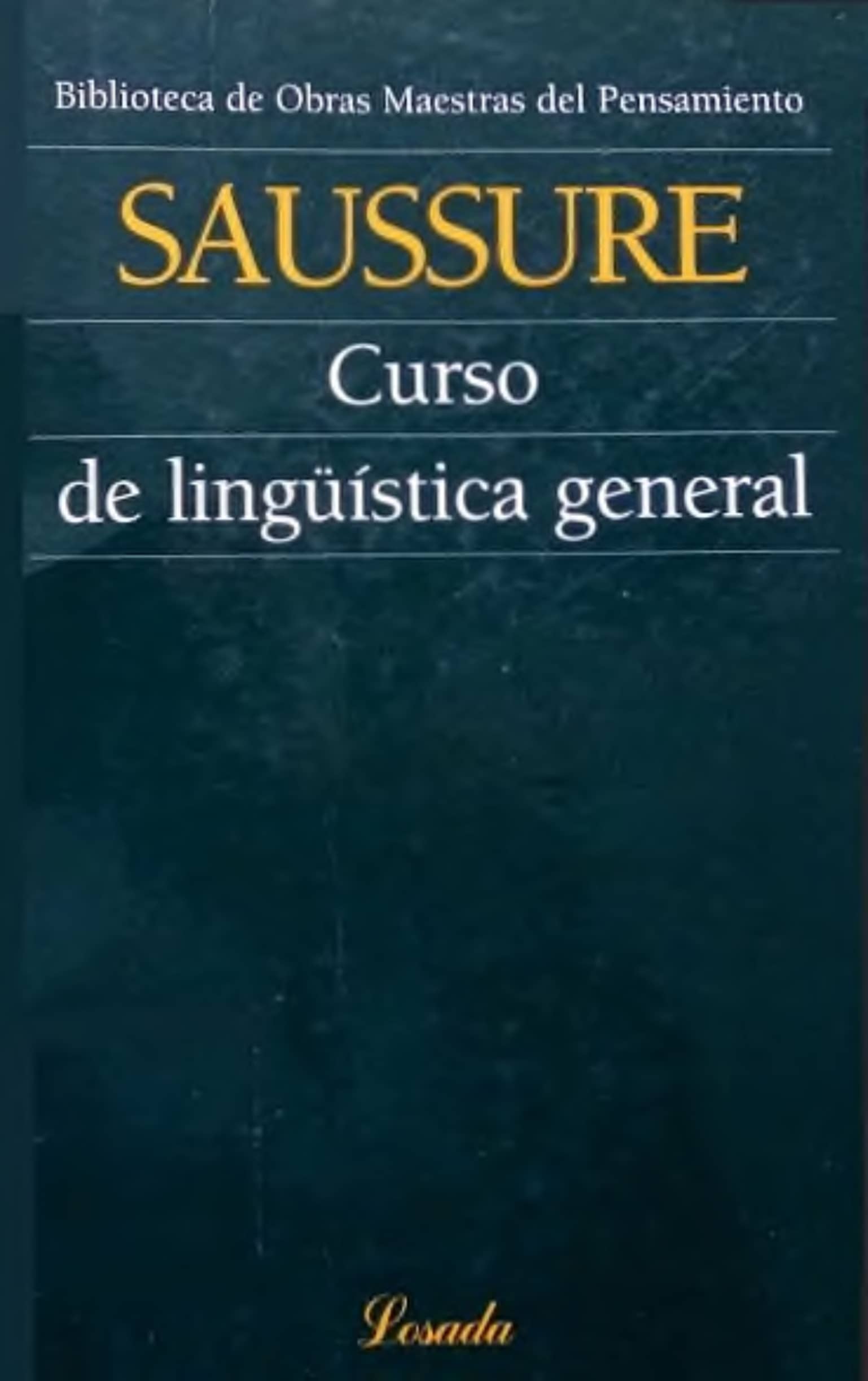 Portada Curso de lingüística general
