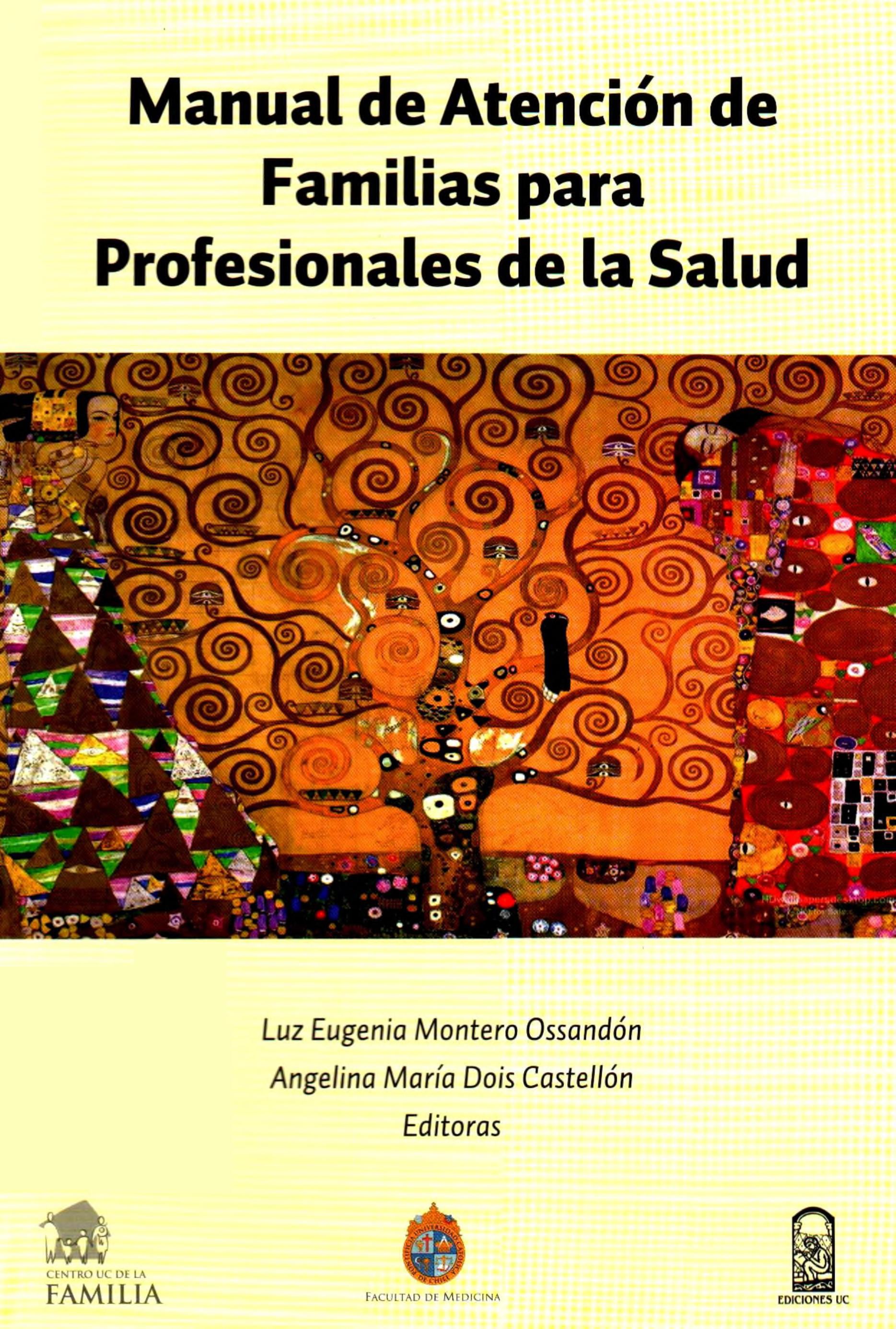 Portada Manual de atención de familias para profesionales de la salud
