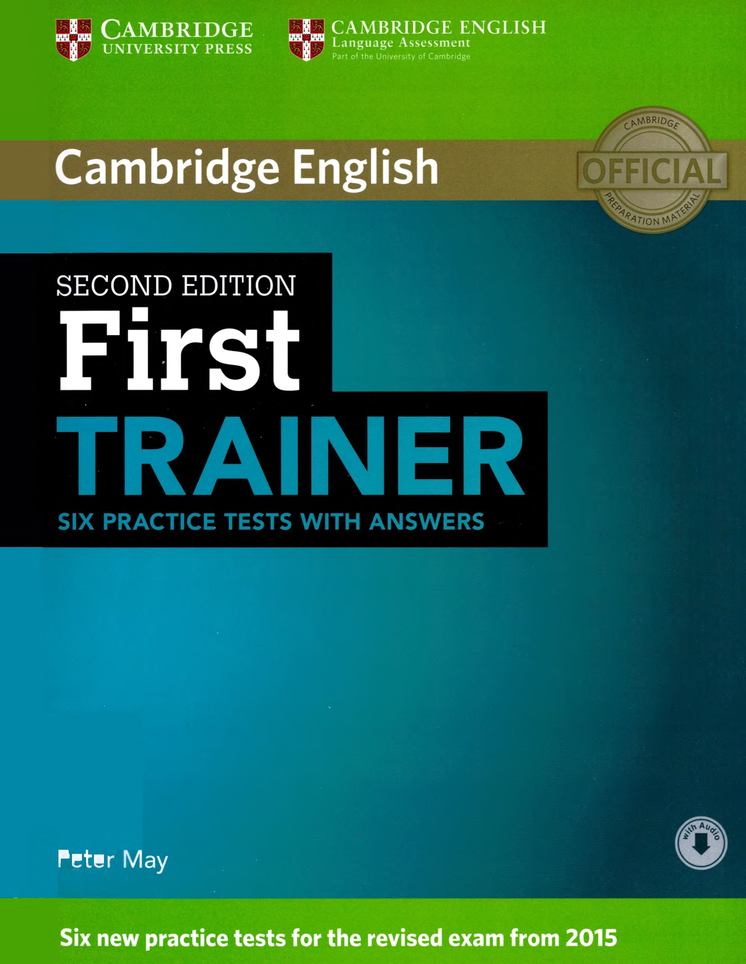 Portada First trainer: six practice tests with answers