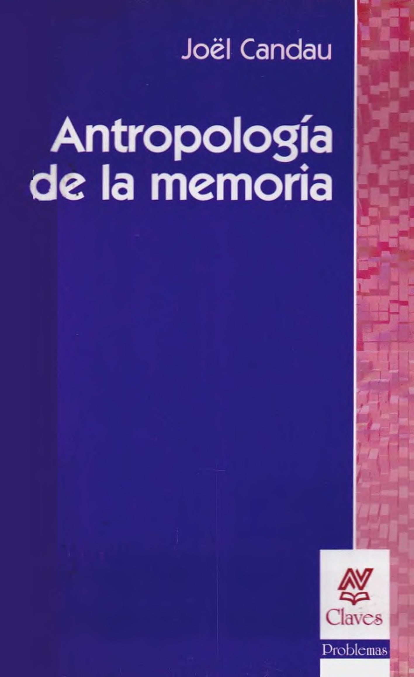 Portada Antropología de la memoria 