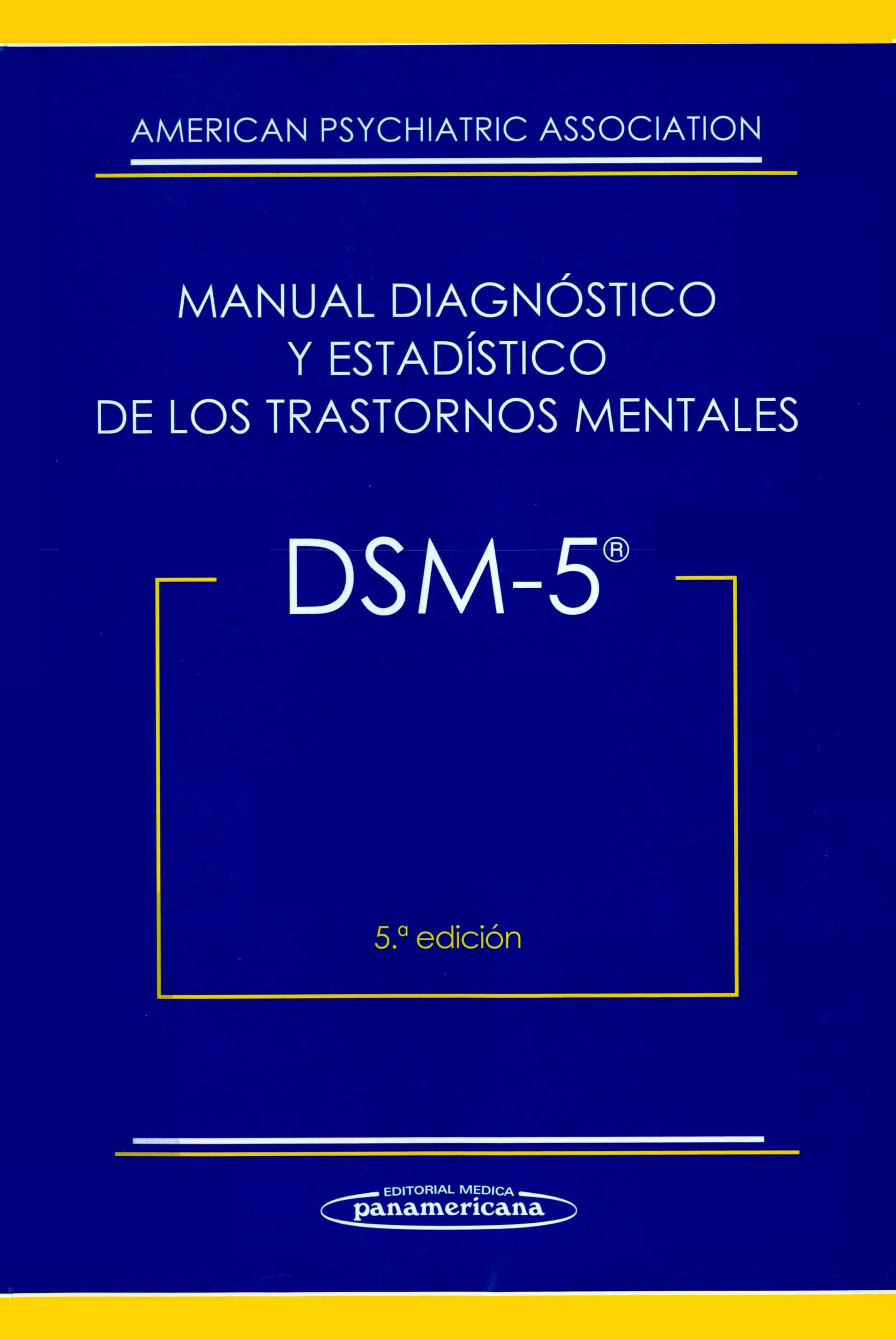 Portada Manual diagnóstico y estadístico de los trastornos mentales: DSM-5