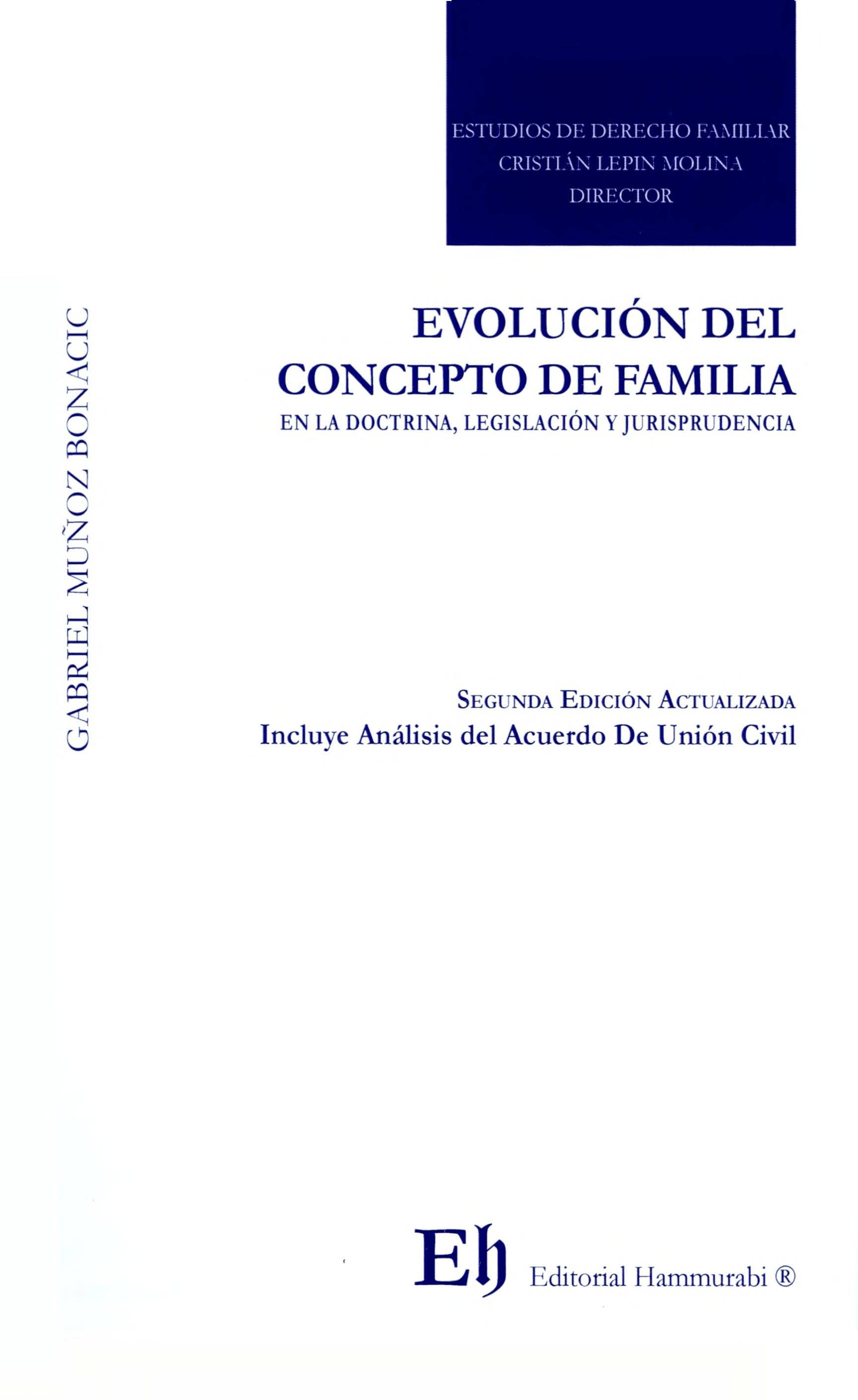 Portada Evolución del concepto de familia, legislación y jurisprudencia.