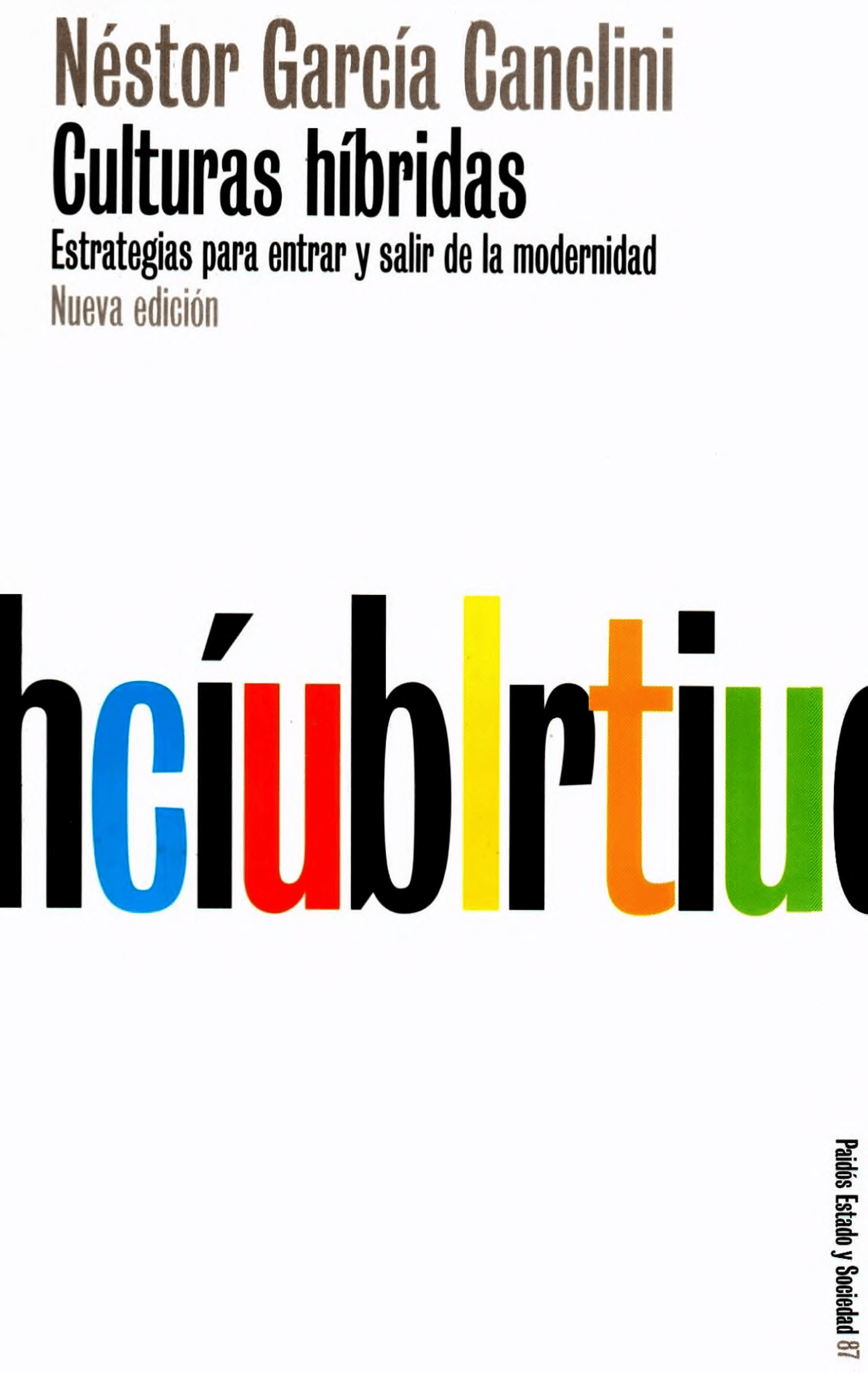 Portada Culturas híbridas: estrategias para entrar y salir de la modernidad