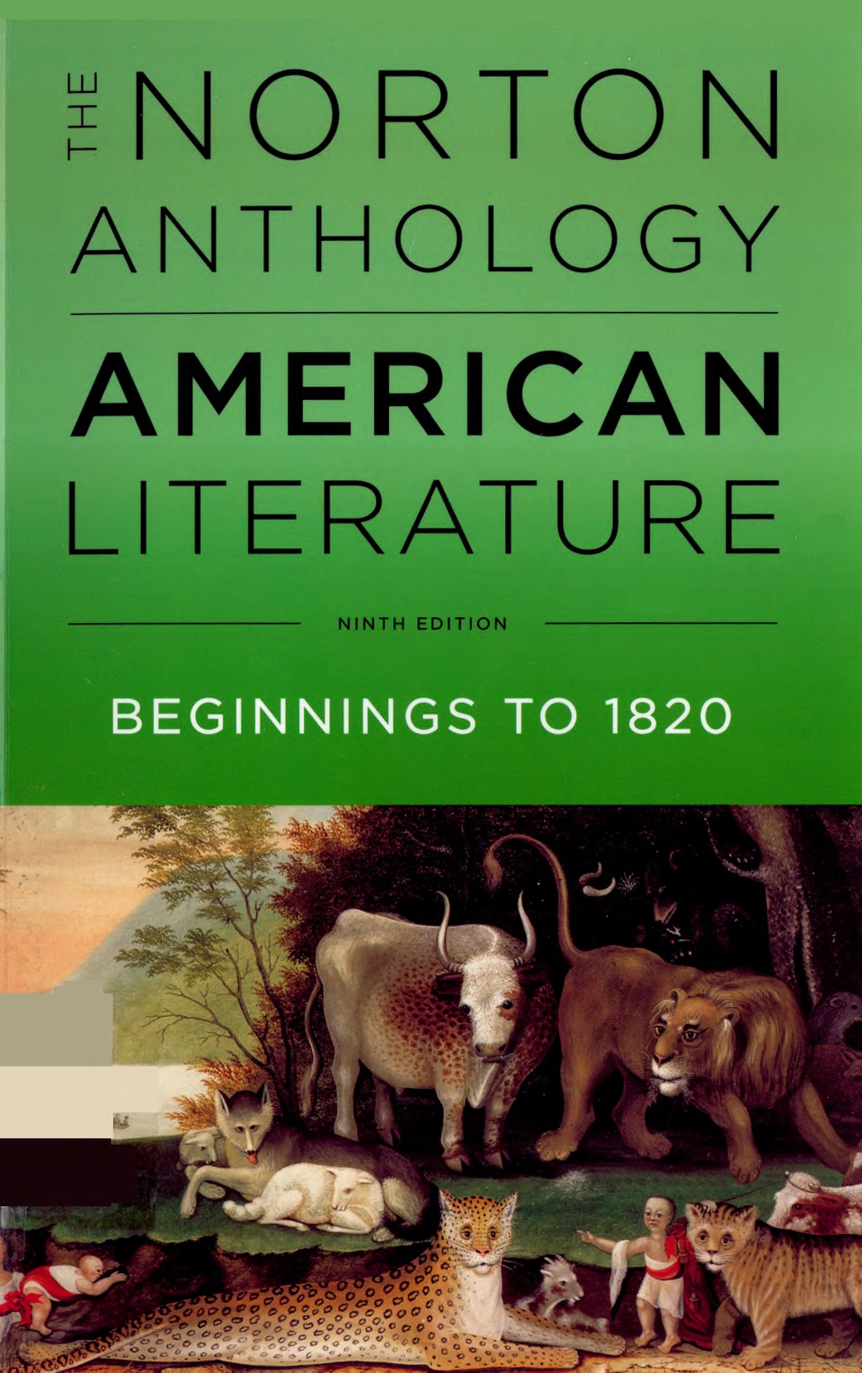Portada The Norton anthology of American Literature V.1