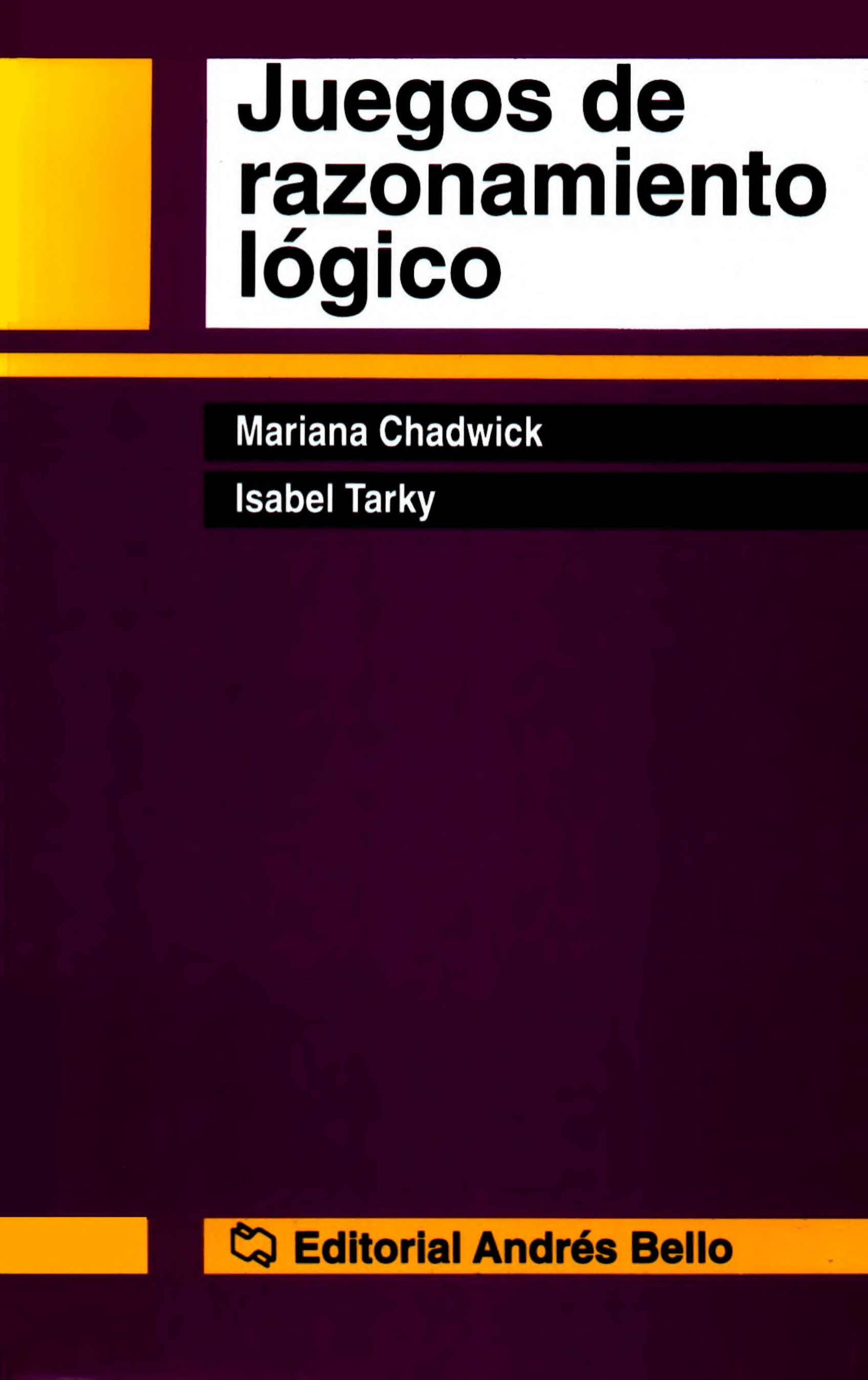 Portada Juegos de razonamiento lógico
