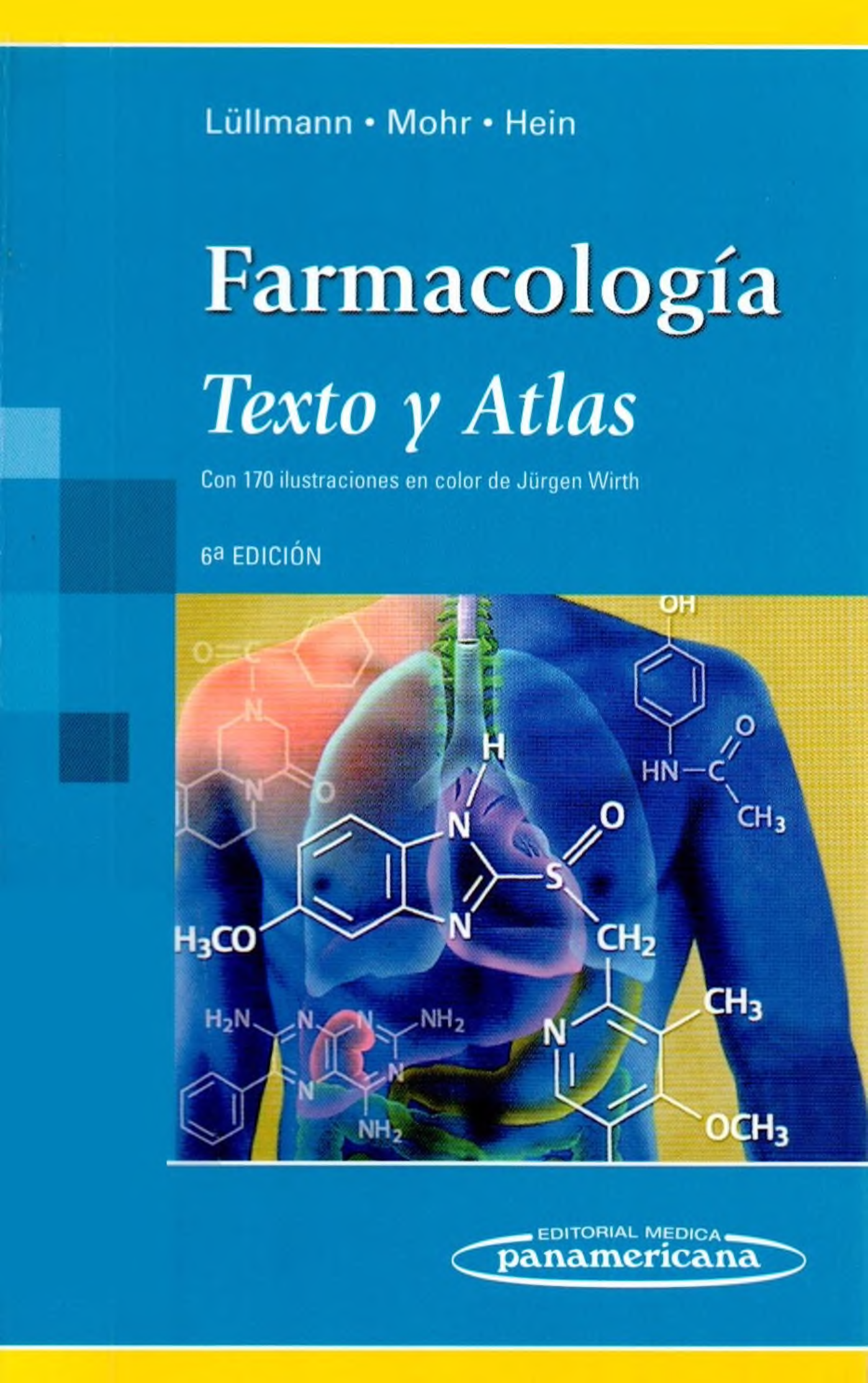 Portada Farmacología : texto y atlas