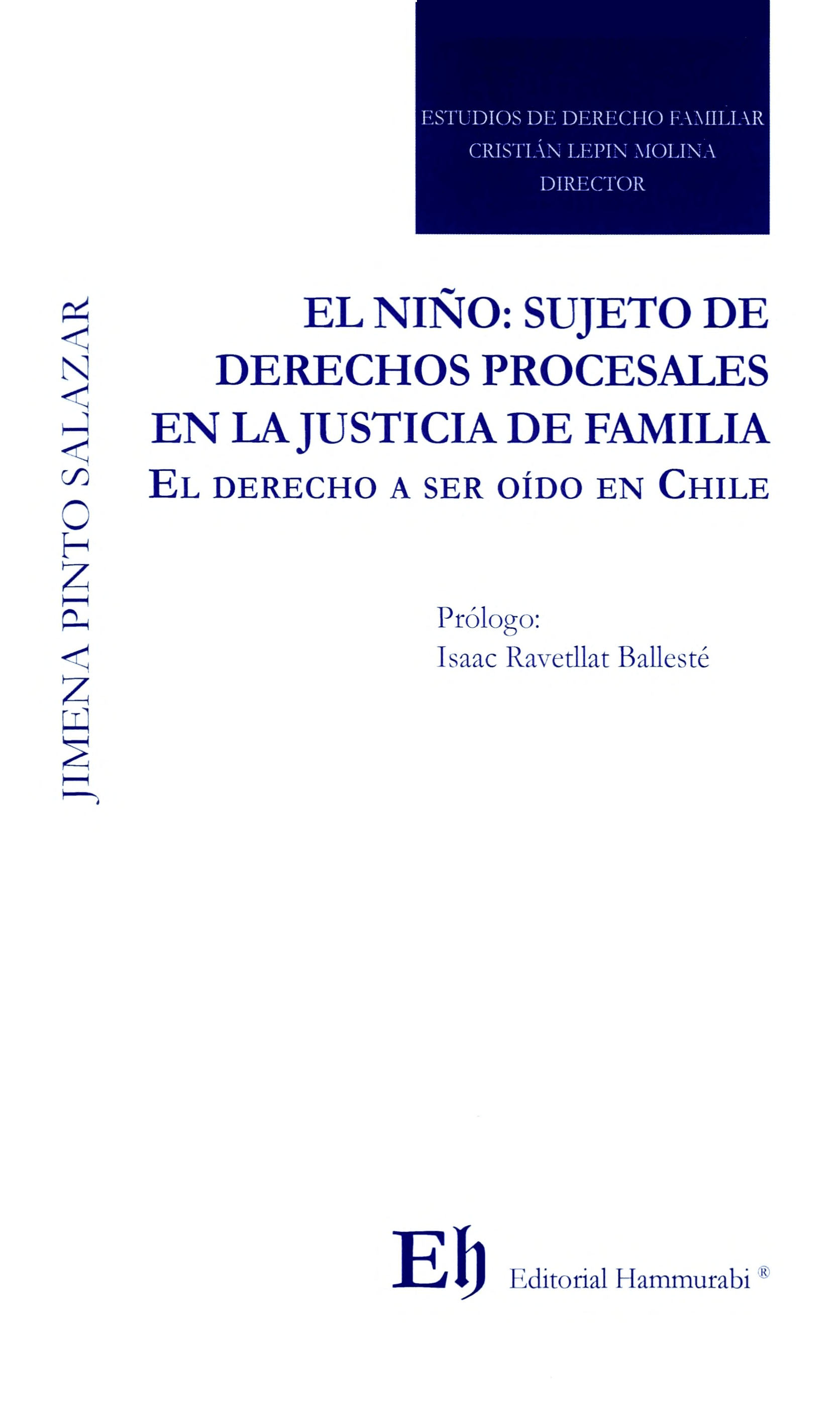 Portada El Niño: Sujeto de Derechos Procesales en la Justicia de Familia
