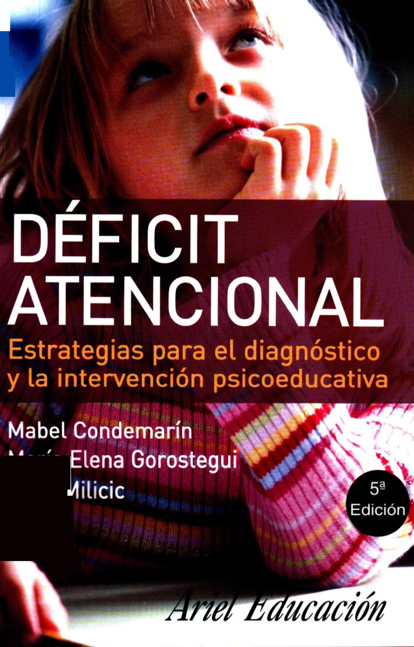 Portada Déficit atencional : estrategias para el diagnóstico y la intervención psicoeducativa