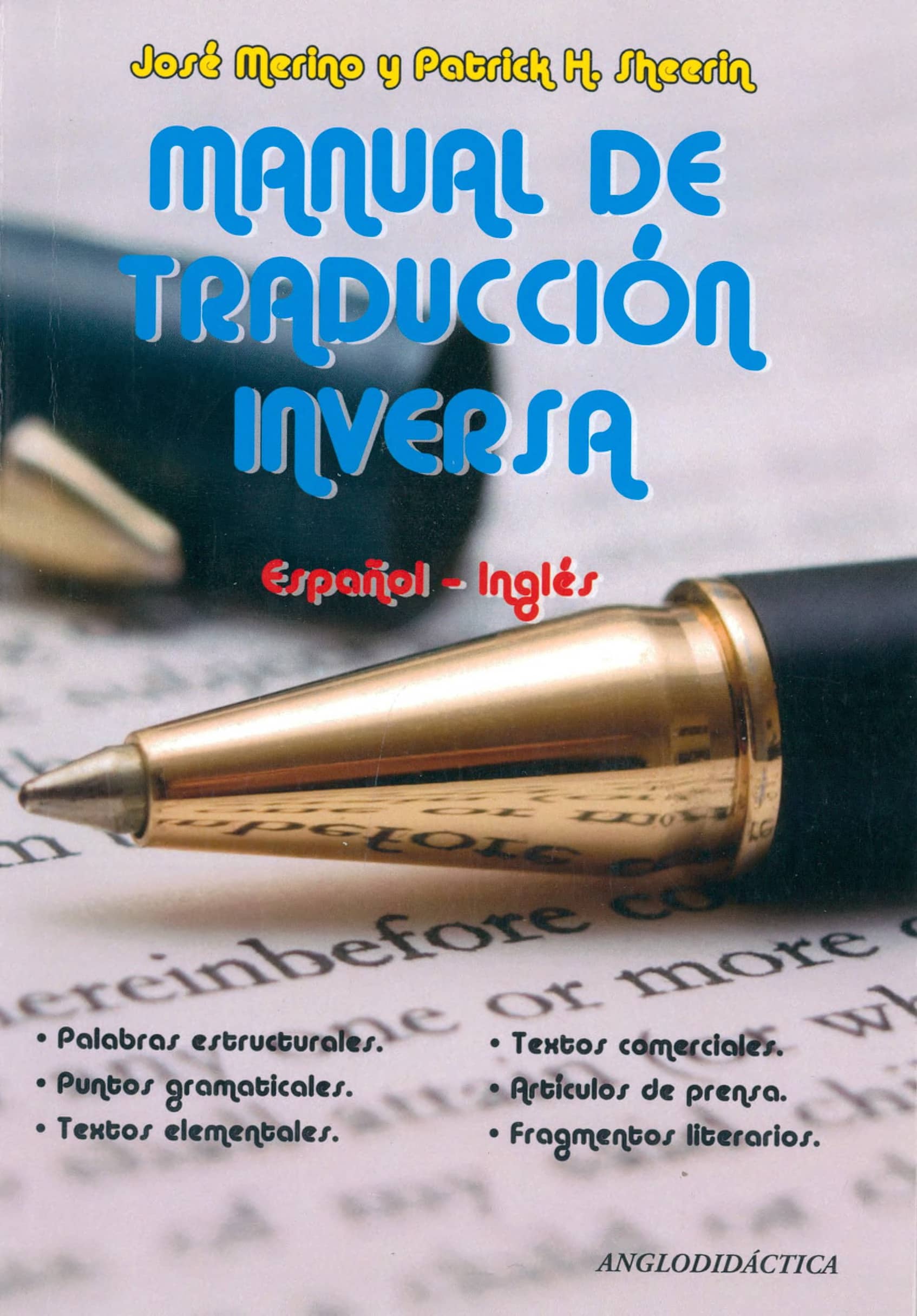 Portada Manual de traducción inversa : español - inglés