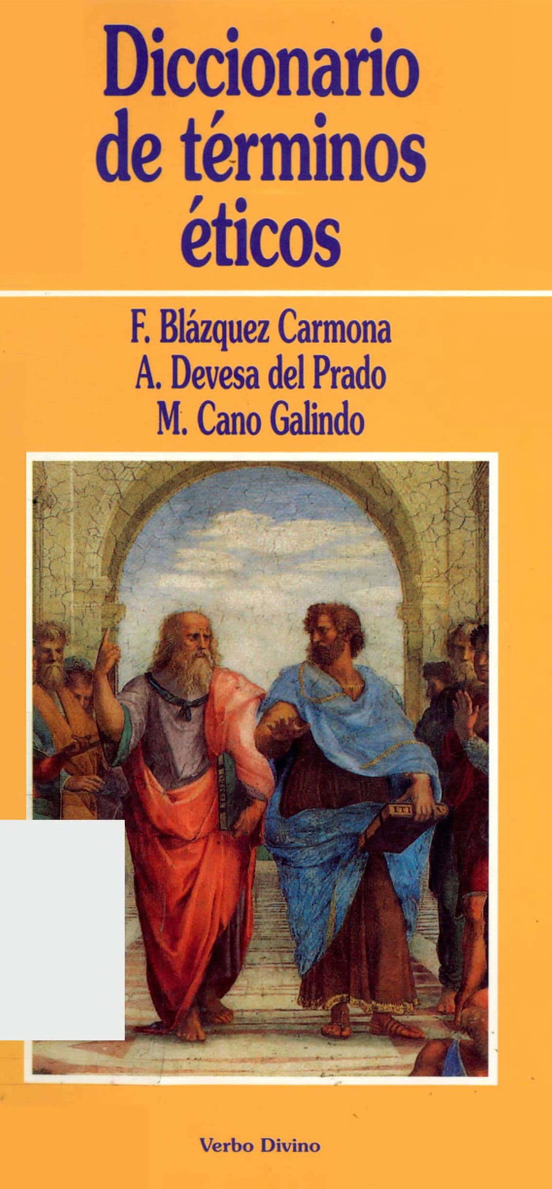 Portada Diccionario de términos éticos 