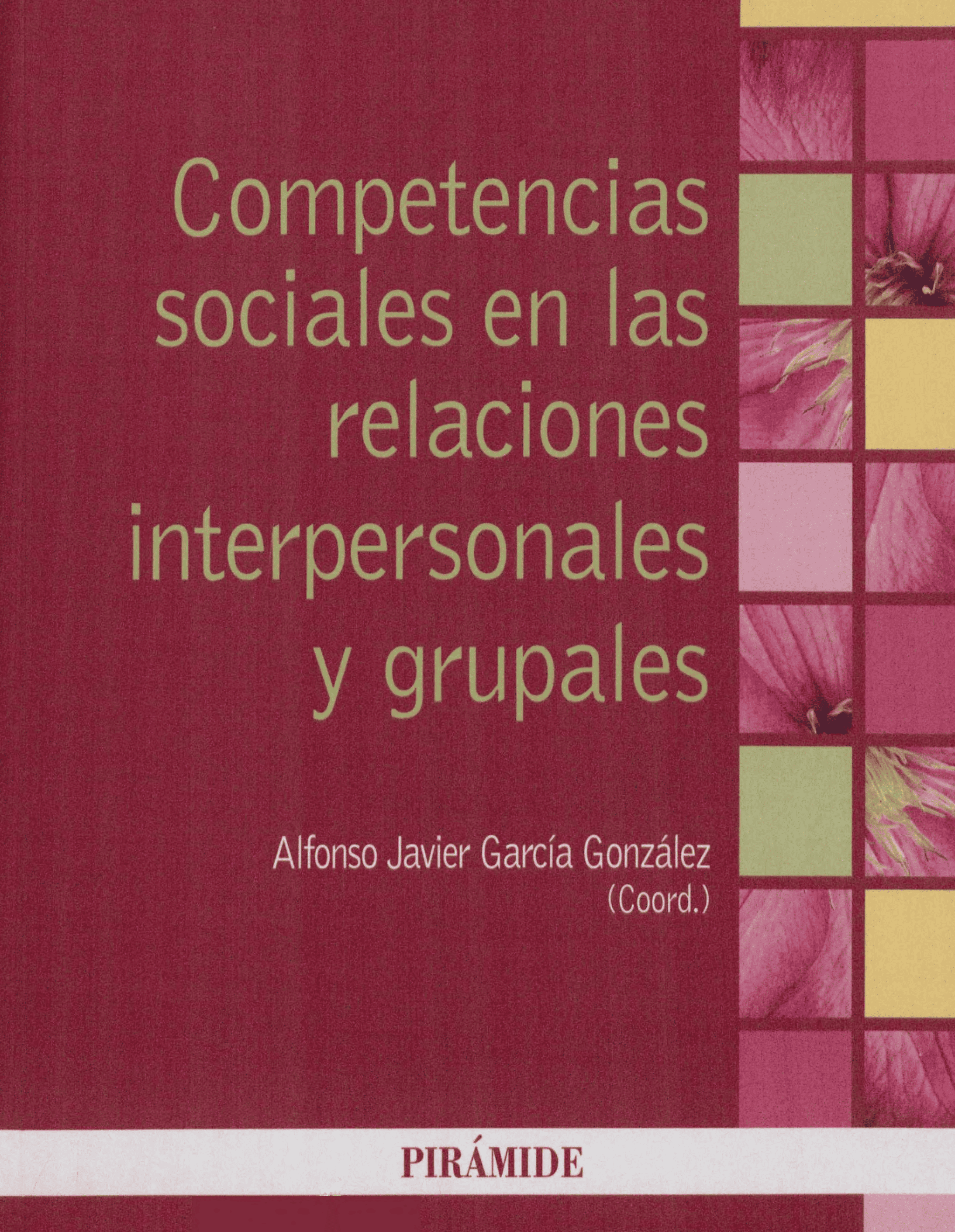 Portada Competencias sociales en las relaciones interpersonales y grupales 